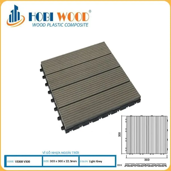 Vỉ Gỗ Nhựa Ngoài Trời Hobi Wood TạI Quận 12 TPHCM